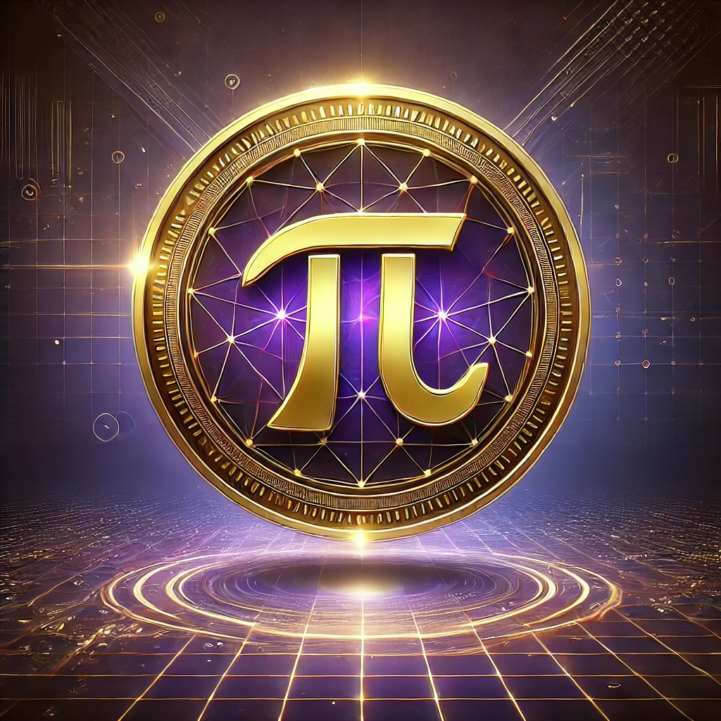 REALISTIC ARTWORK OF OFFICIAL PI COIN