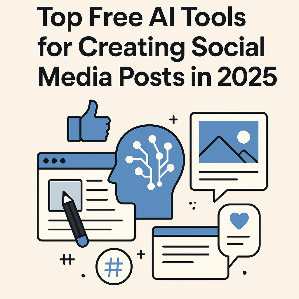 free AI tools for social media posts in 2025